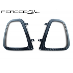 FIAT 500 Tail Light Trim Kit in Carbon Fiber by Feroce - European Model